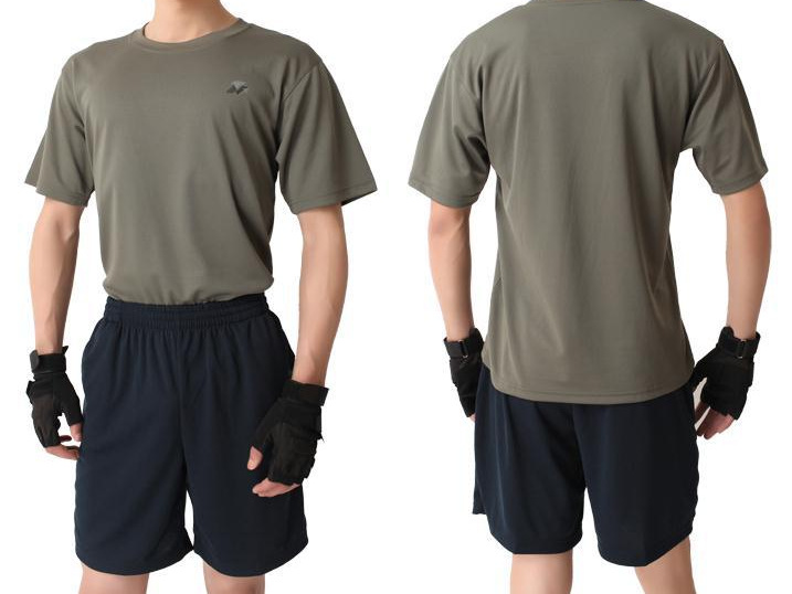 夏款户外运动透气速干耐磨军训训练短袖厂家直销