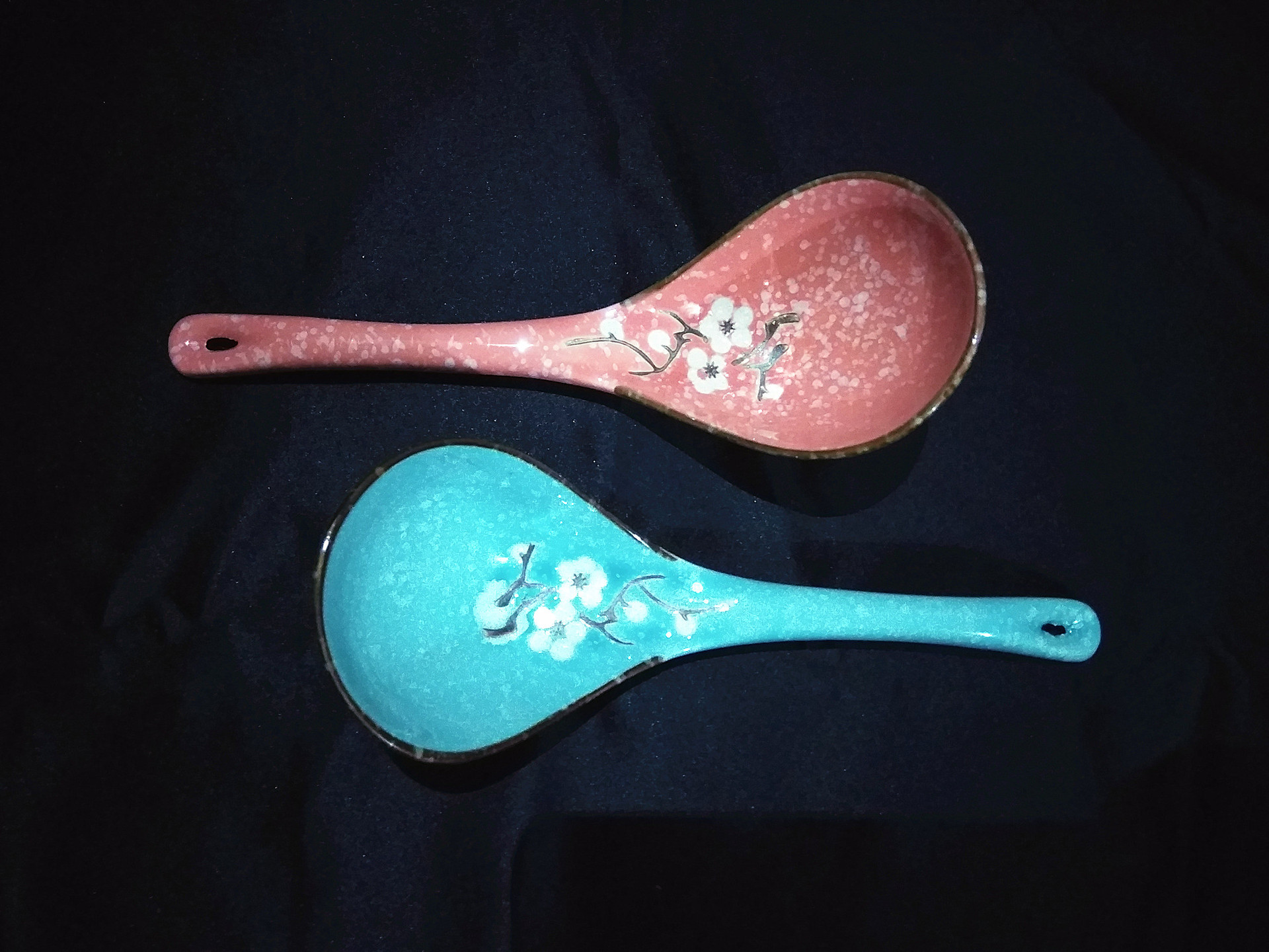 陶瓷雪花釉大汤勺子调羹 出口日本餐具瓷器 雪花瓷手彩日韩陶瓷