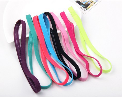 European and American Popular Tighten Rope Candy Color Running Headband Football Non-Slip Hair Accessories Sports Yoga Hair Band Headband