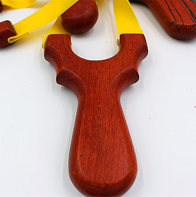 红鸡翅木弹弓 彩漆鸡翅弹弓 木质玩具弹弓 扁皮鸡翅木