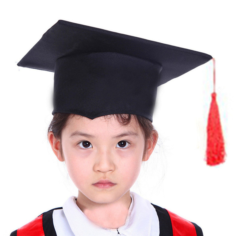 上海定做儿童博士帽幼儿园博士帽小学生毕业典礼帽可绣学校标志