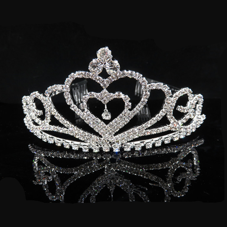 SOURCE Manufacturer Korean Style Diamond Claw Chain Bridal Crown Headdress Silver Hair Accessories Wholesale Princess Headband Japanese and Korean Jewelry