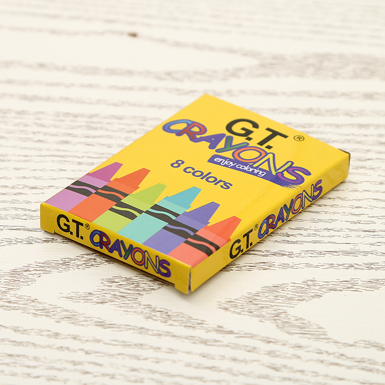 厂家直供学生文具用品包装盒蜡笔收纳纸盒广告宣传包装纸盒加印