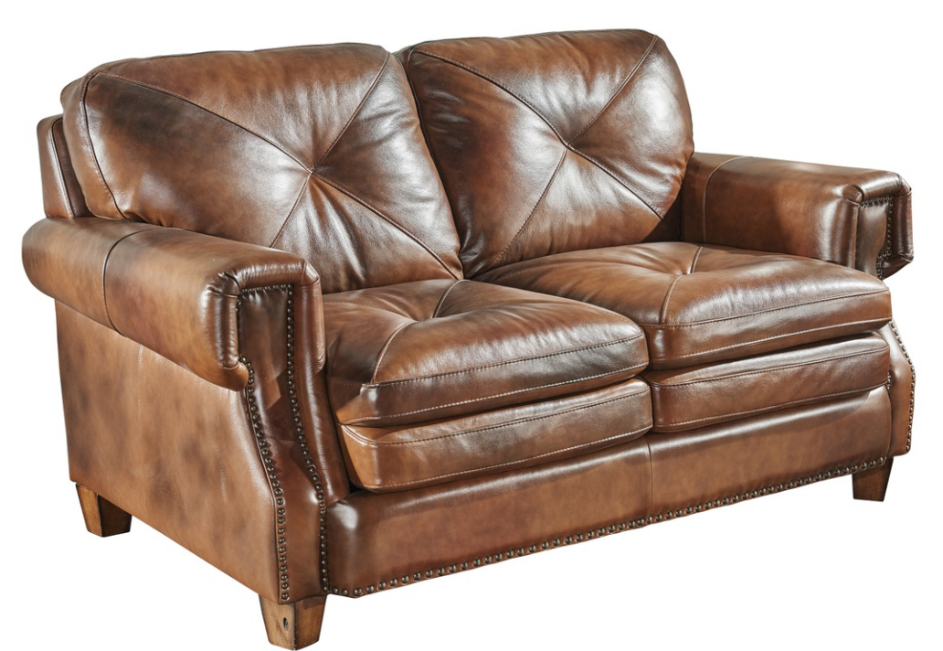 美式精美工艺进口头层牛皮沙发 真皮沙发组合客厅沙发小户型