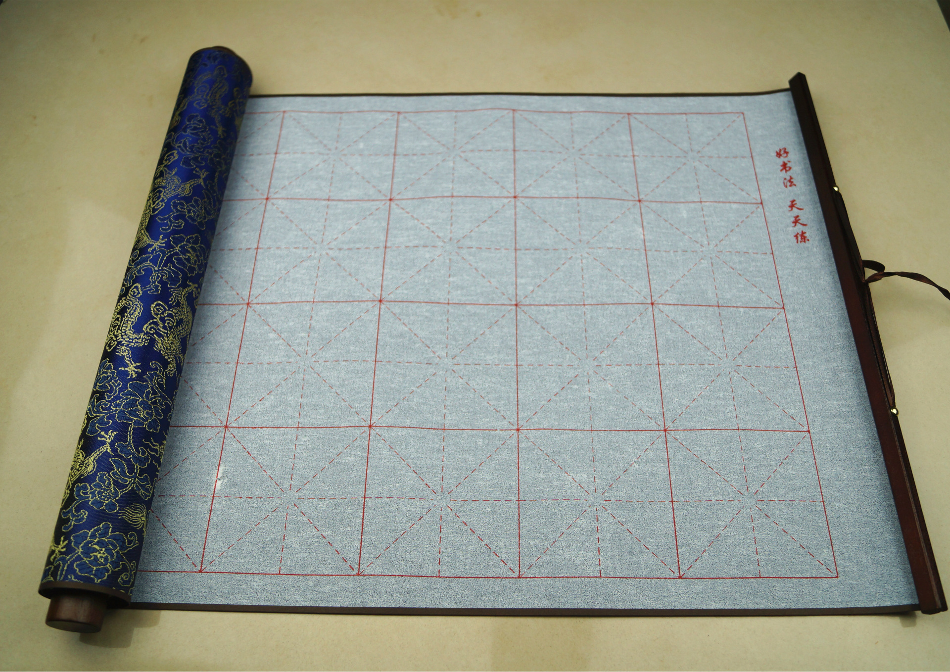 锦缎万次水写布 仿宣纸设计适合毛笔书法 厂家销售卷轴水写布