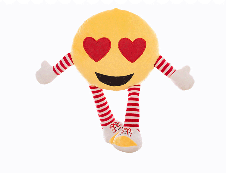 毛绒玩具批发qq表情抱枕公仔外贸新款儿童qq创意卡通布娃娃小礼品