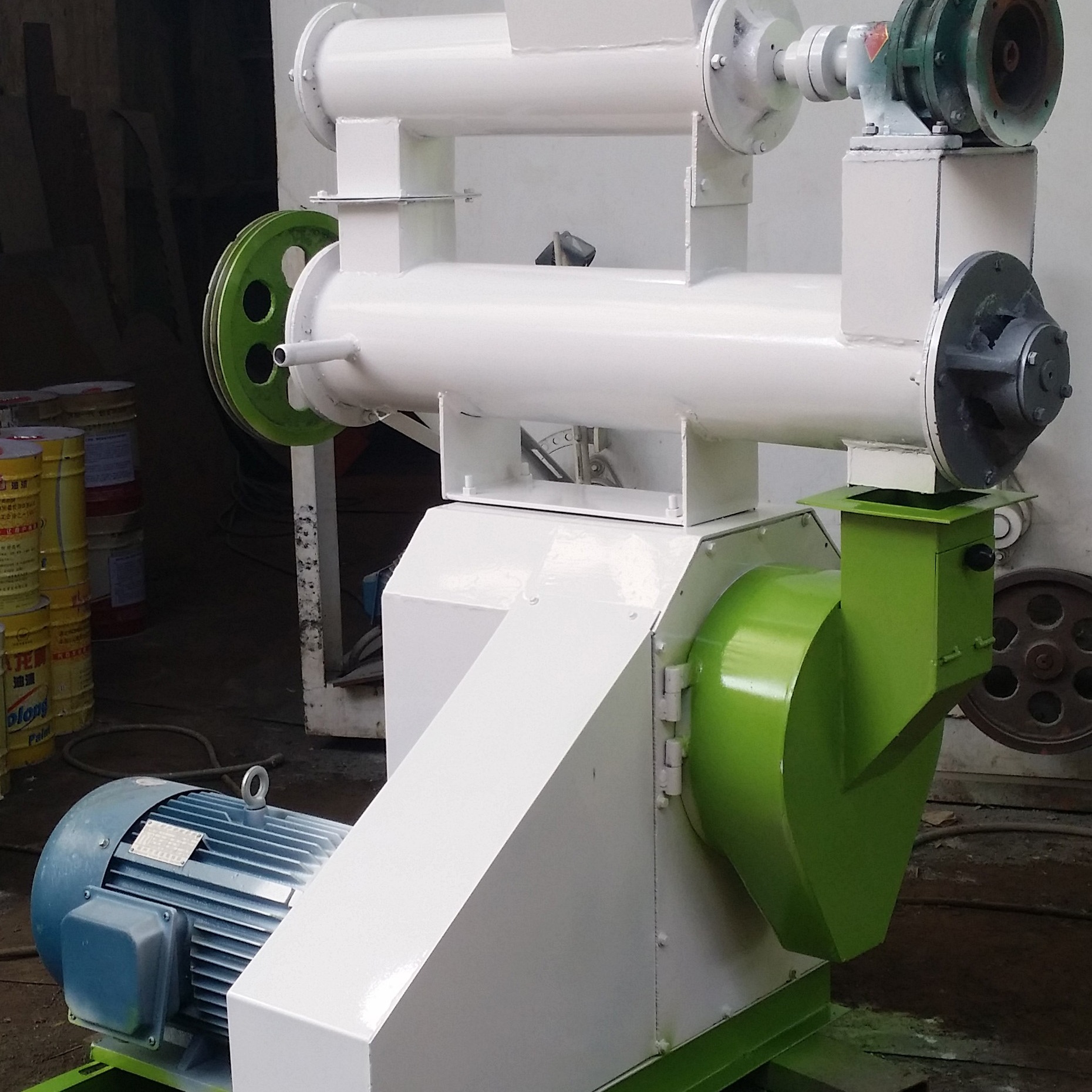 小型水产养殖用环模饲料颗粒机 可配调制器 家禽孔雀饲养用颗粒机