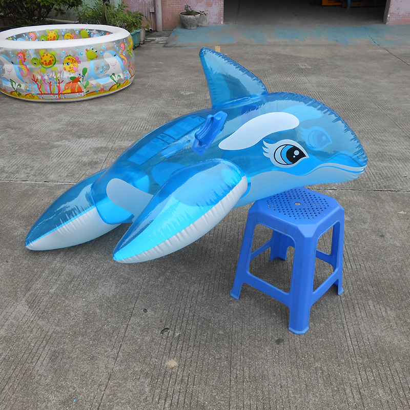 专业设计制作pvc充气海豚 充气儿童坐骑 充气动物座骑 pvc充气