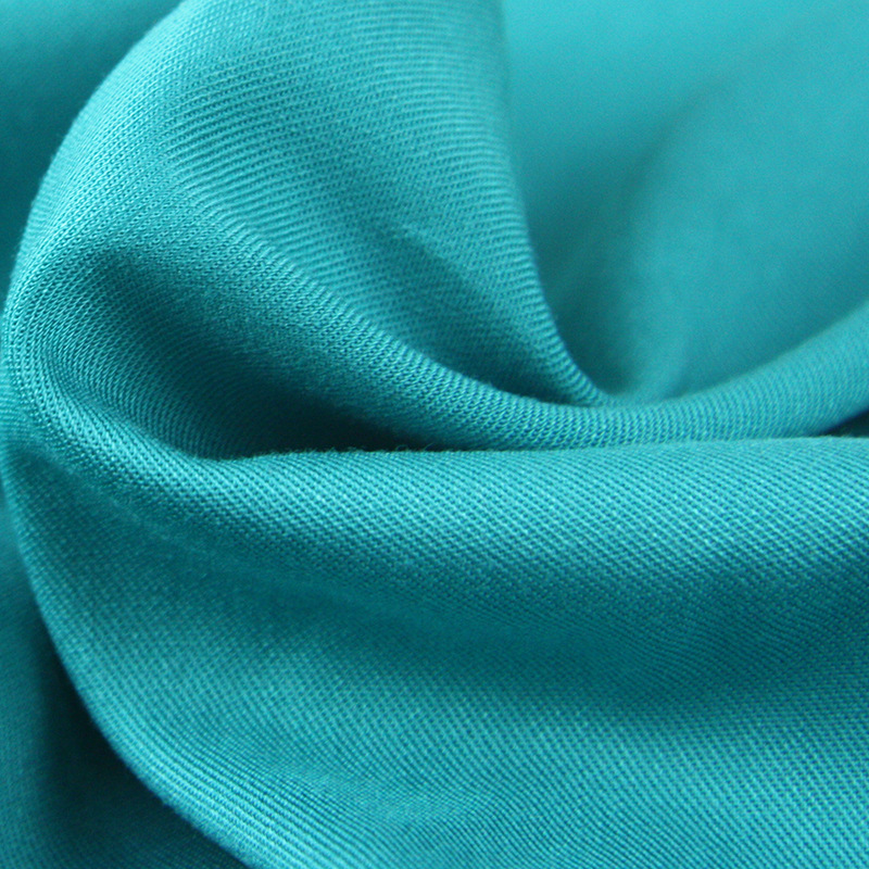 厂家直销40支单面斜纹弹力人棉布面料春夏单面斜人棉布