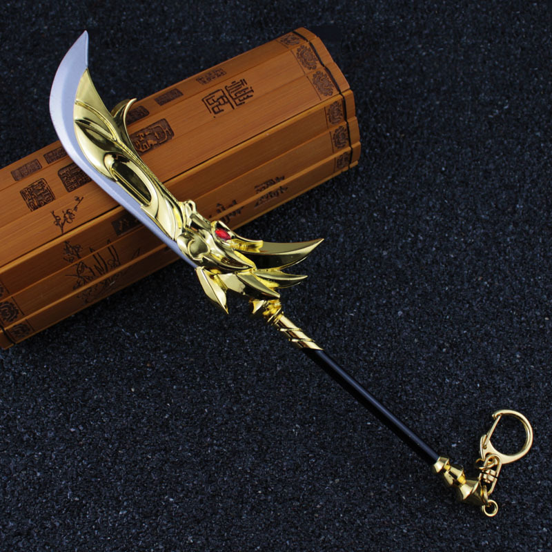 王者周边武器兰陵王影刃对装暗影刀锋赵云兵器金属模型8cm代发