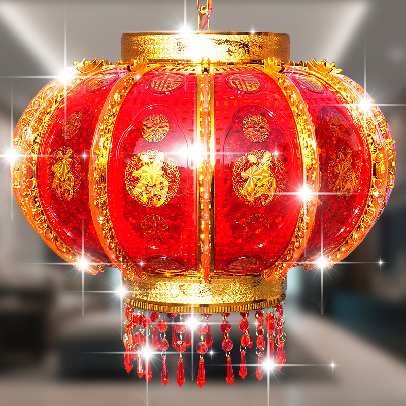 厂家直销批发led走马灯宫灯 水晶旋转灯笼 节日庆祝灯笼 可定做