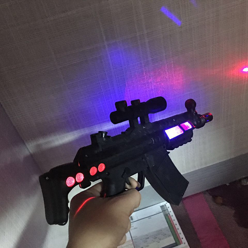 儿童电动玩具 带红外线电动冲锋枪义乌九元店地摊热卖