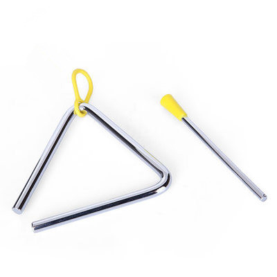儿童奥尔夫打击乐器 幼儿园早教音乐教具456寸三角铁三角铃