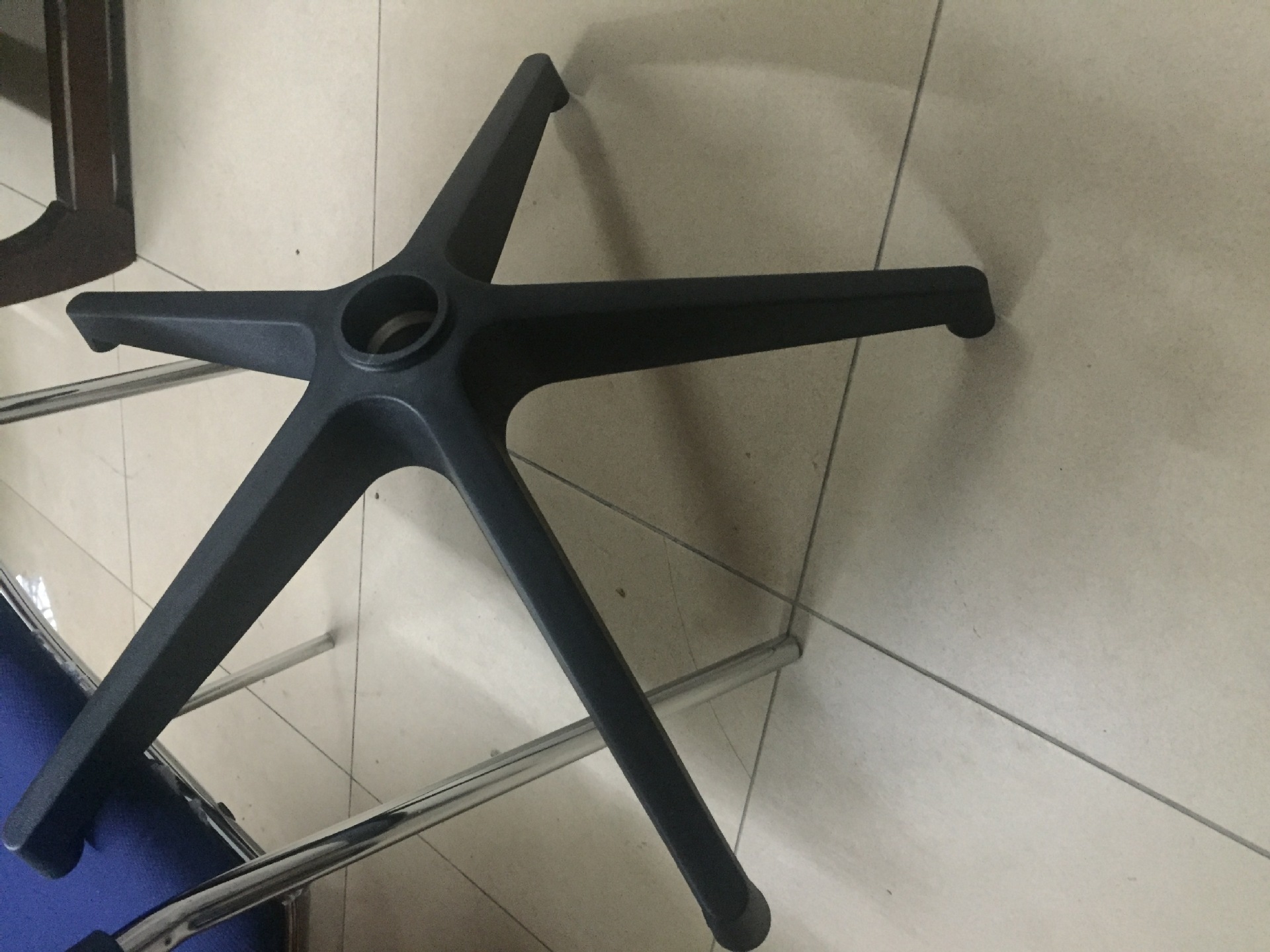 供应尼龙脚办公椅配件五星脚家具塑料配件尼龙高脚g系列