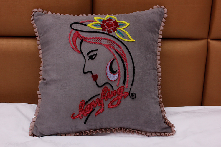 牙刷绣花植绒绣花立线绣花 厂家直销 订做牙刷绣植绒系列