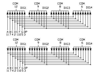 厂家直销 led数码管 专业生产各类仪表显示器数码管0.3.