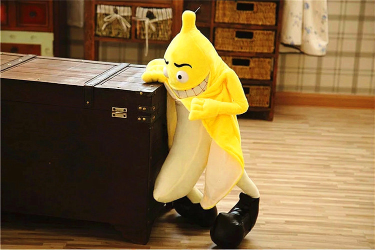 【商品】邪恶の香蕉人(bad banana man) 【材质】超柔短毛绒,填充环保