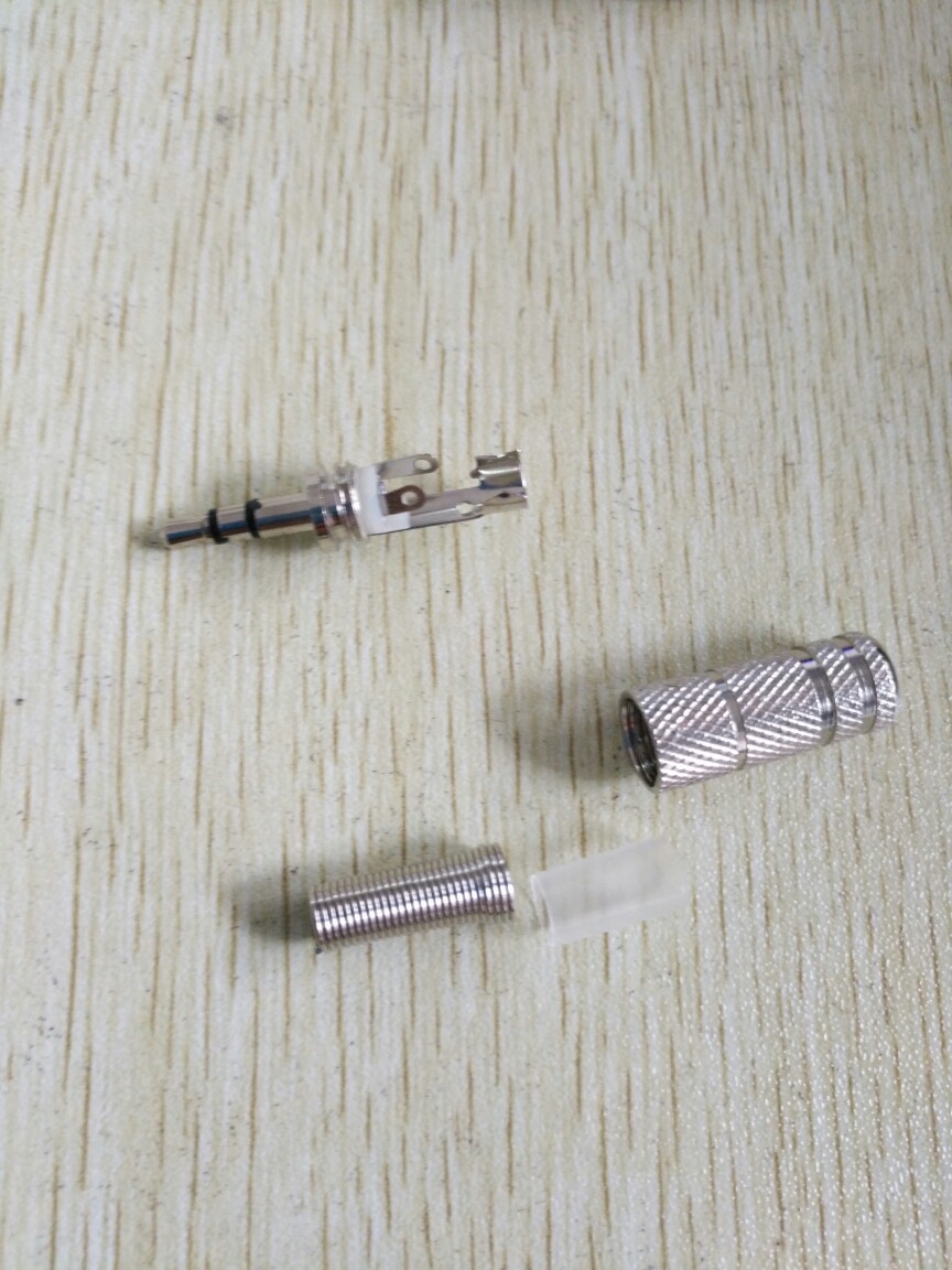 3.5耳机插头优质铜座锌合金金属公头三芯立体声双声道双通道装