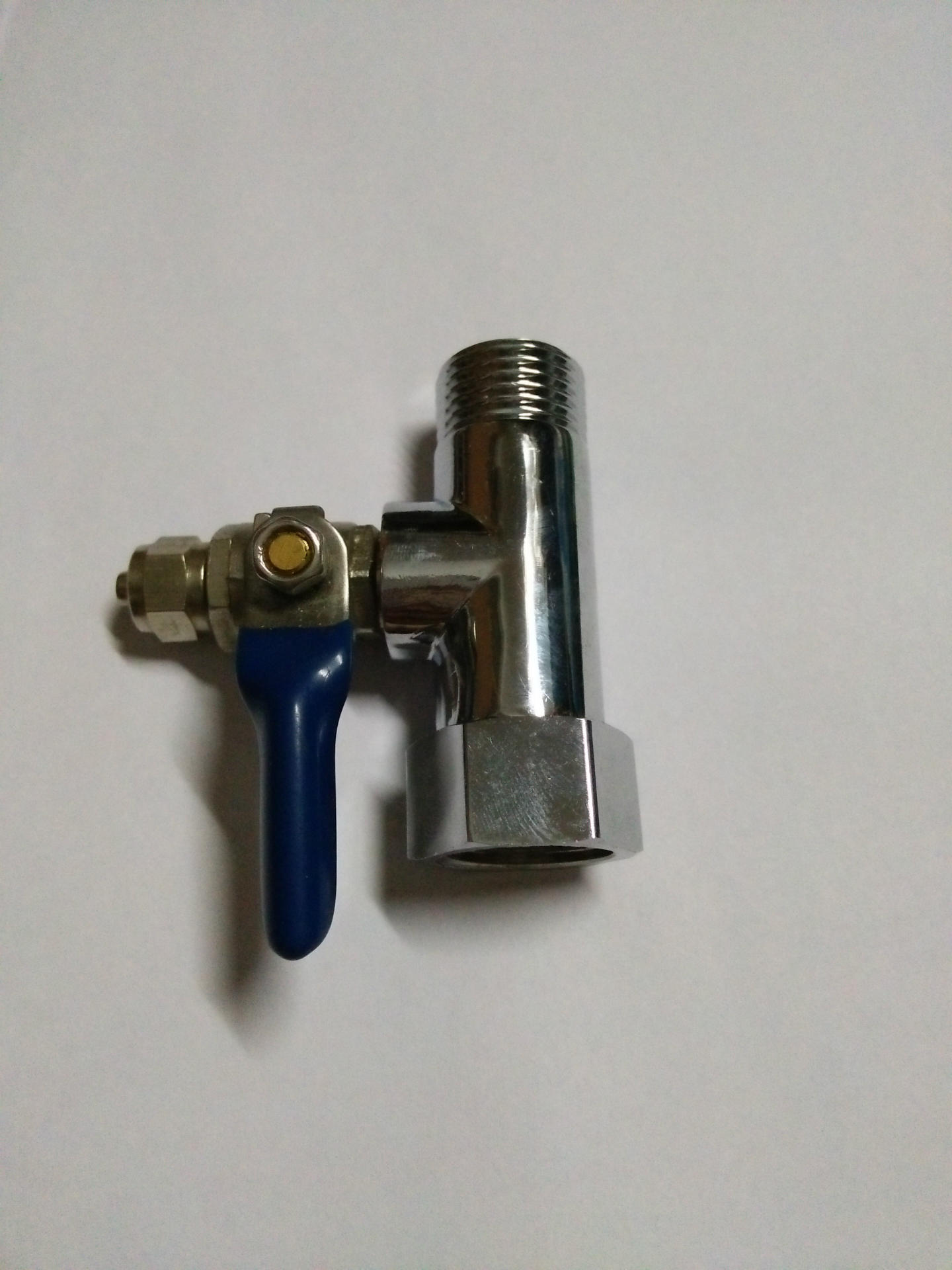 加厚带活接铜直饮净水器进水三通快接头4分转2分水龙头净水机配件