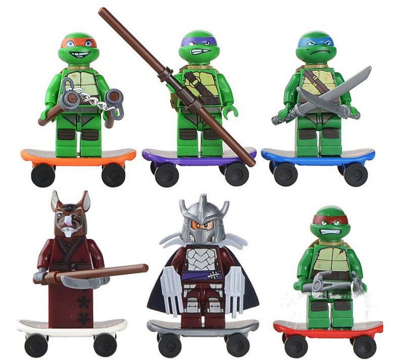 博乐拼插 10203益智玩具幻影神龟模型拼插拼装积木人仔可代发