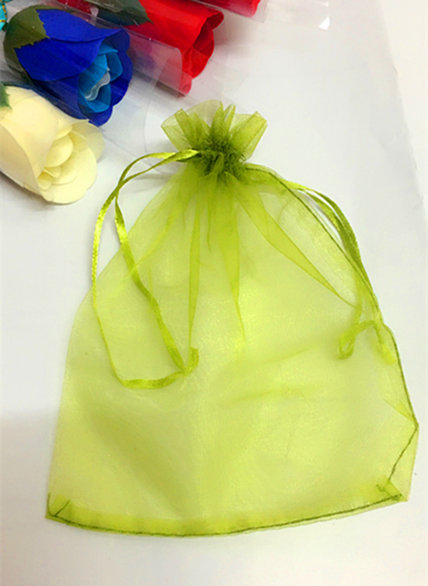 大量批发 高档束口纱袋 透明硬纱袋 礼品包装袋 定制抽绳束口袋