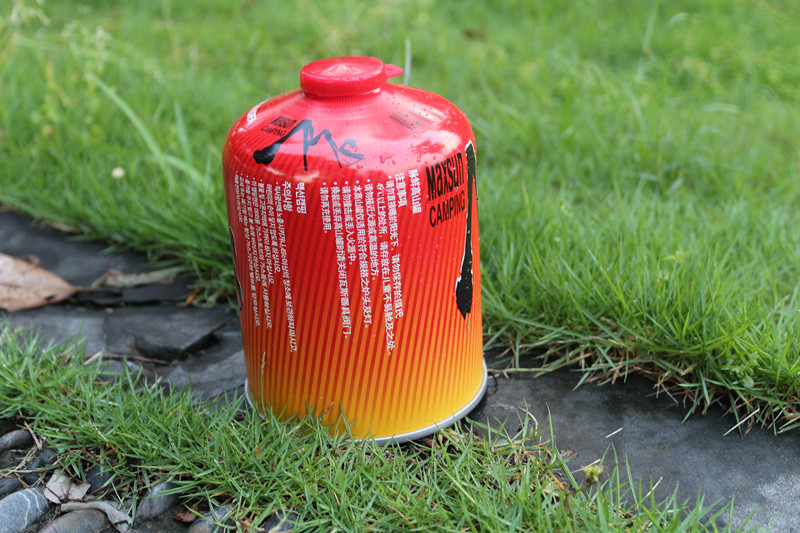 脉鲜红色扁气罐 野外野炊气罐 户外燃料 丁烷气 高海拔用 大瓶装