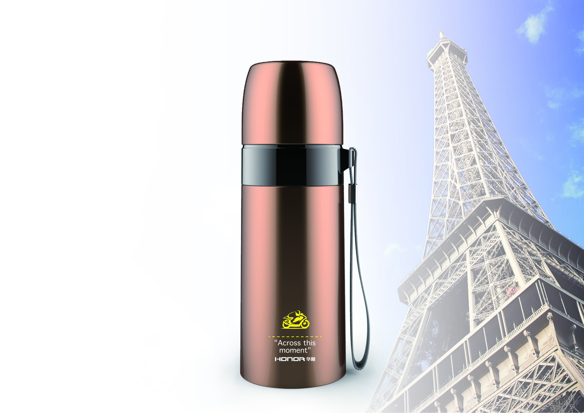 新款 华象513号子弹头保温杯 不锈钢商务真空保温杯 可定制logo