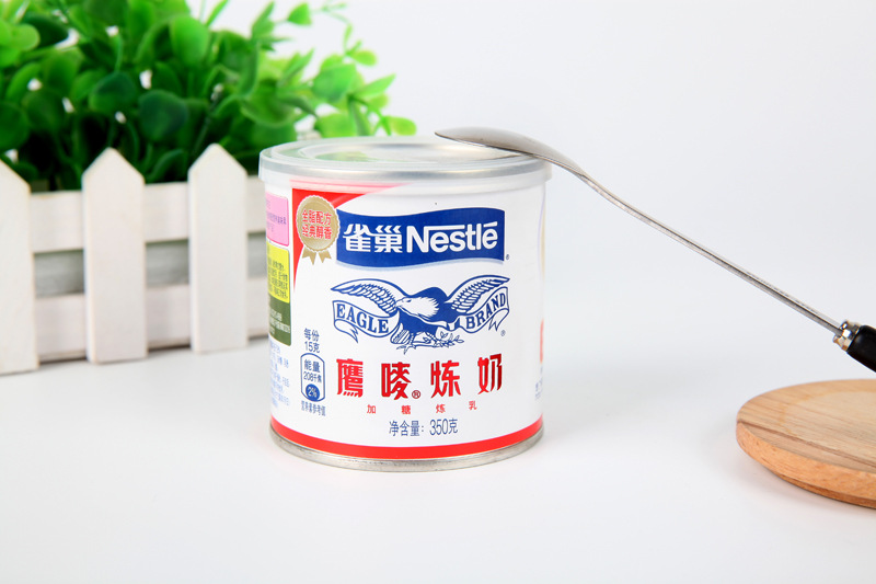 批发蛋糕伴侣 雀巢加糖鹰唛炼乳350g罐