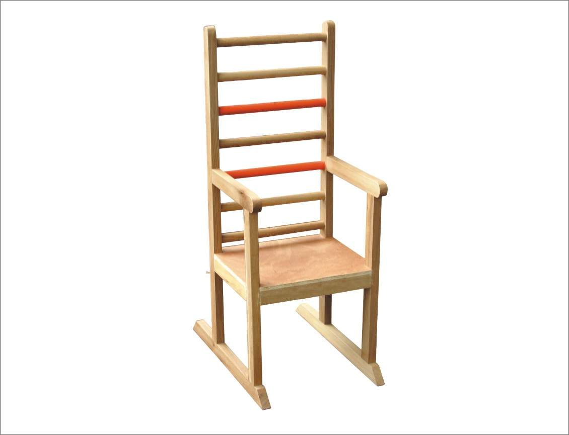 儿童康复梯椅 阶梯椅 梯背椅高背实木椅 梯背架康复器材