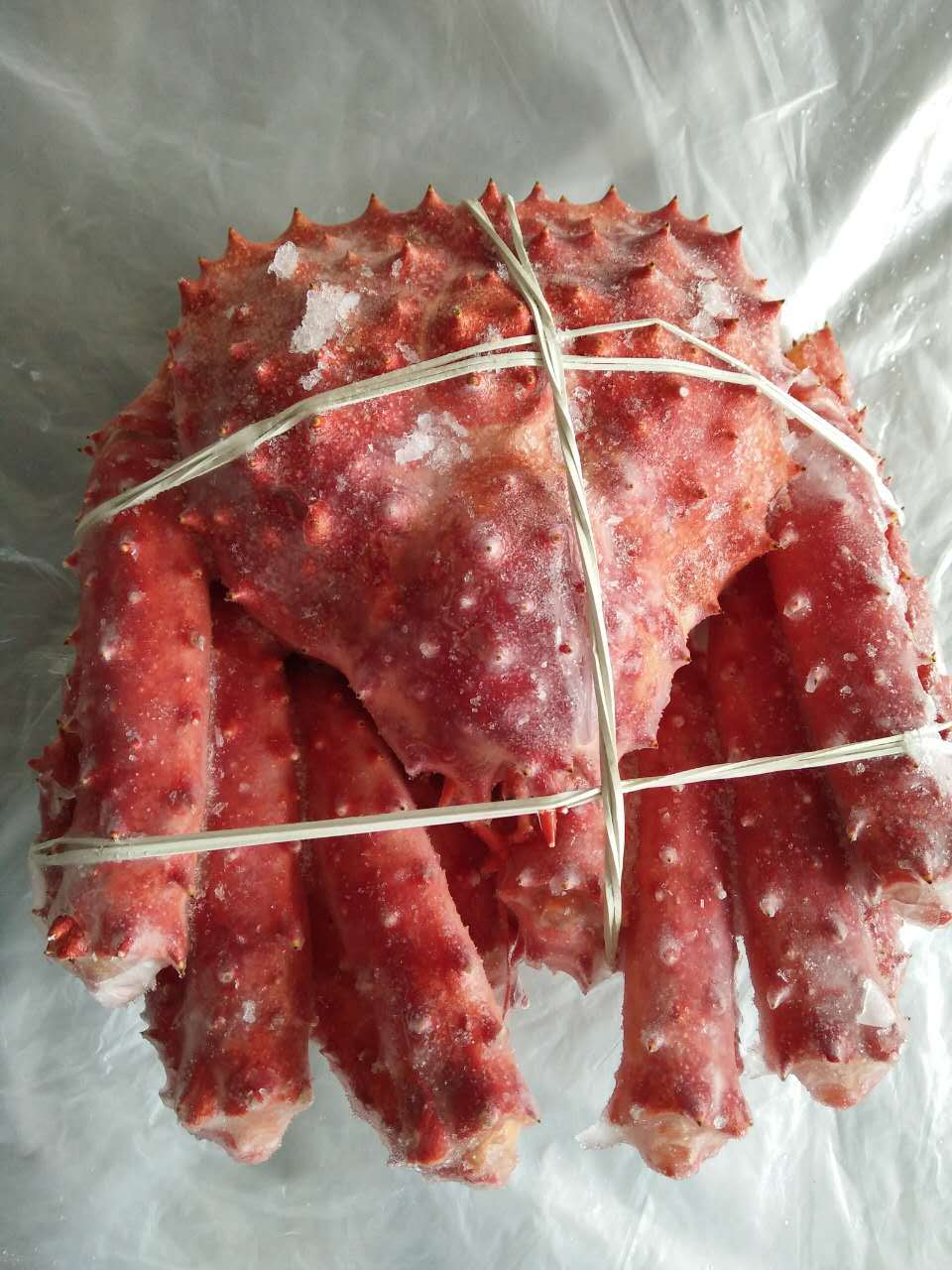 智利进口冷冻帝王蟹 2.8--3.2斤整只 即食熟冻海鲜大螃蟹63/斤