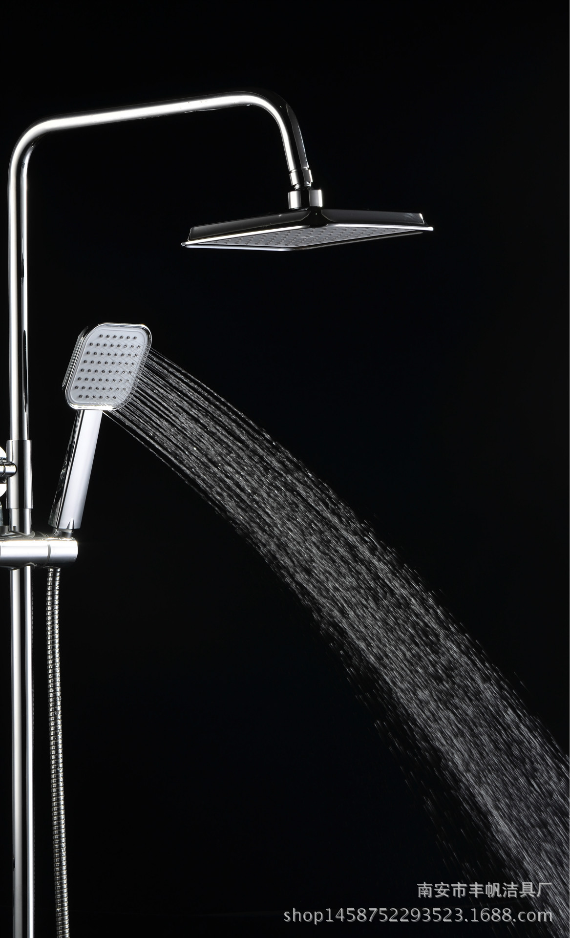 大红鹰 淋浴全铜花洒套装 升降花洒淋浴喷头三档龙头提供oem贴牌