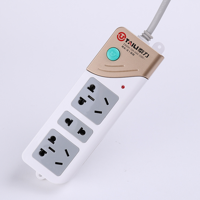 泰力16安带开关排插 大功率10a空调插座 插排拖接线板1.8米批发