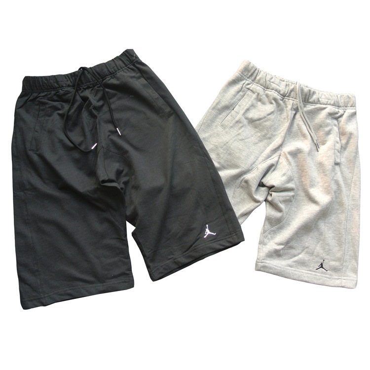 2018新款乔丹飞人纯棉短裤七分中裤篮球运动短裤男