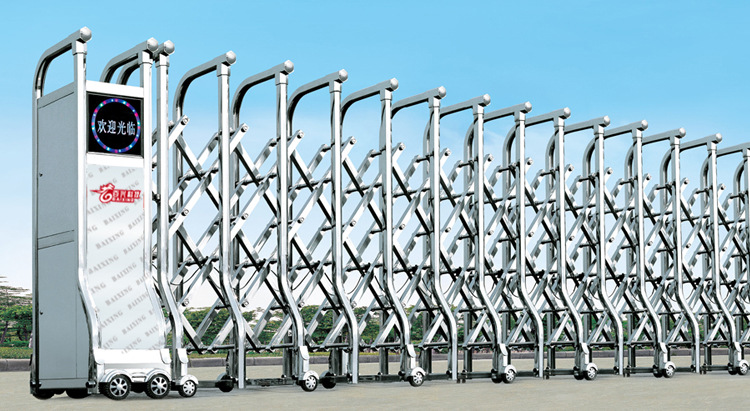 电动拉闸门 电动伸缩闸 电子伸缩门 高强度铝合金电动门