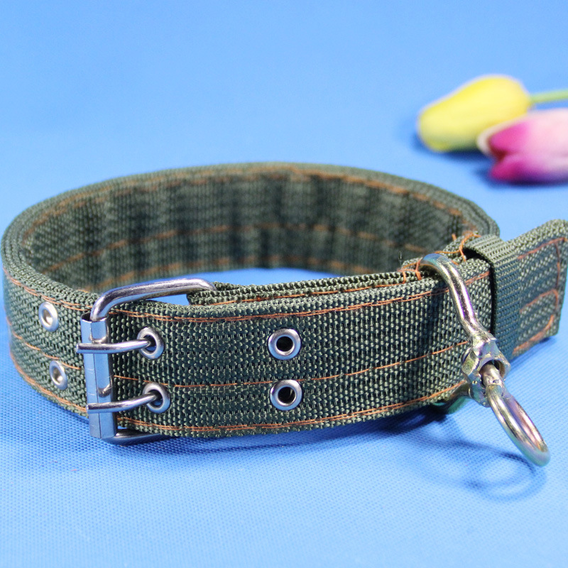 4层项圈军绿色项圈尼龙项圈宠物项圈颈圈狗用品宠物颈圈狗颈圈
