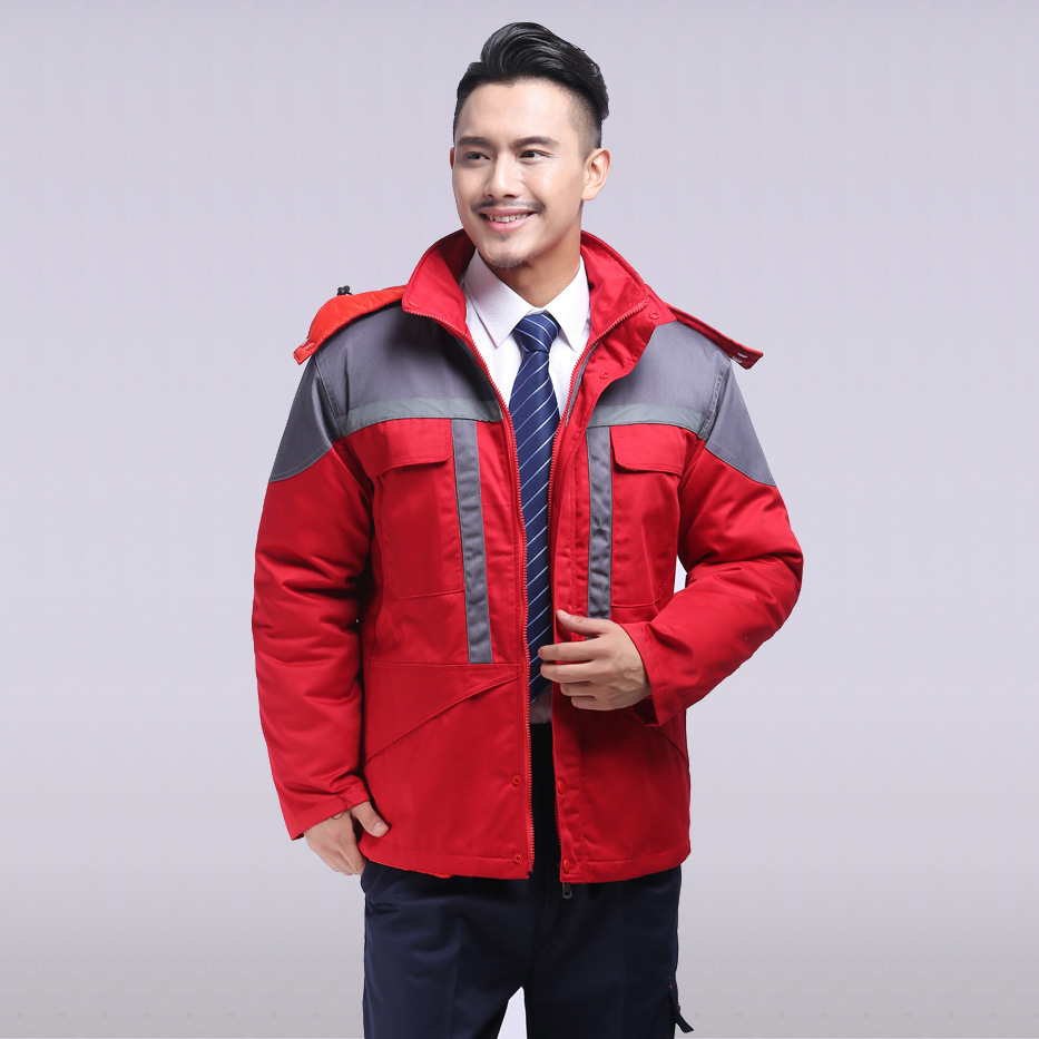 冬季工作服加厚棉服冬天防寒保暖服工程棉服定制公司logo定制
