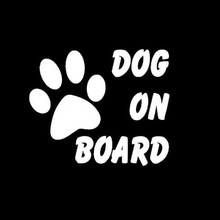 dogonboard 宝宝狗狗脚印 车尾警示狗狗dog on board脚印贴纸