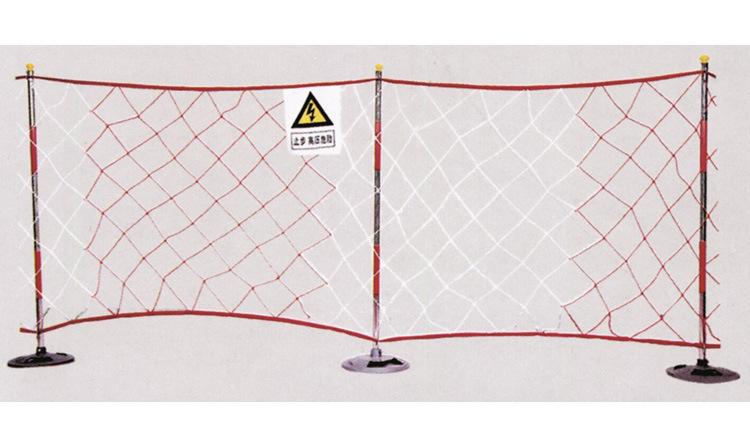 安全网 安全围网 安全围栏网 锦纶安全警示网状围栏 立式伸缩围栏