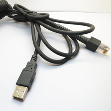 来图来样定制 USB转10P10C扫描枪线 灰色USB TO RJ48 CABLE