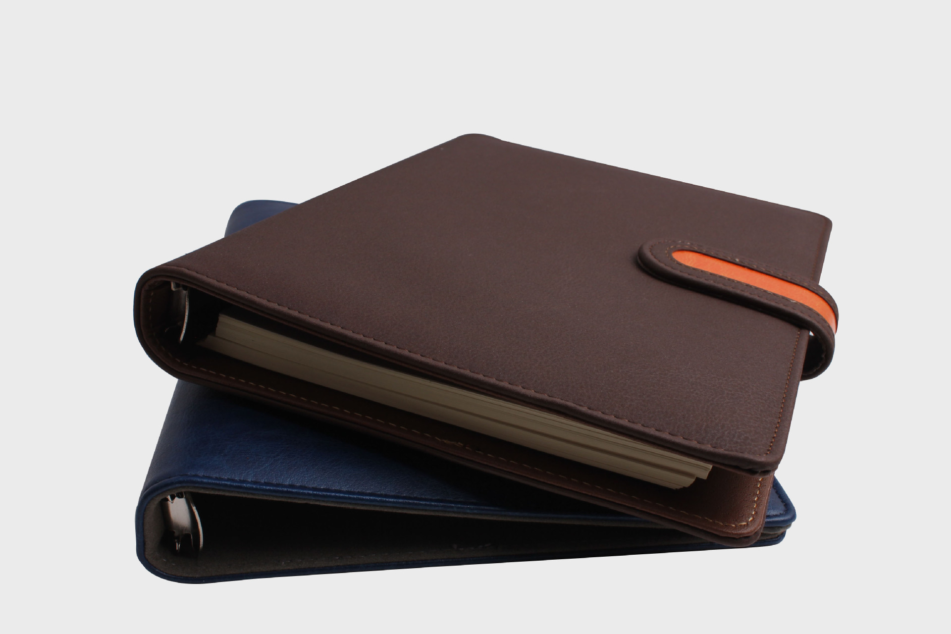 厂家批发高档皮革活页记事本 精美记事本定制 可加印logo.