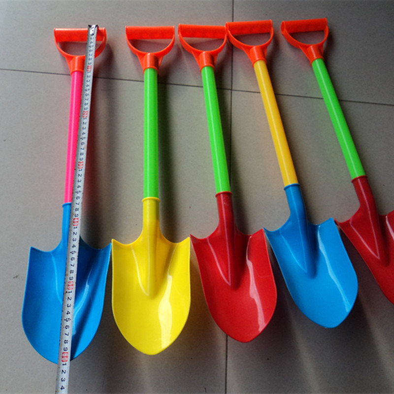 尖头方头小铁铲园艺工具沙滩玩具木把铁铲子