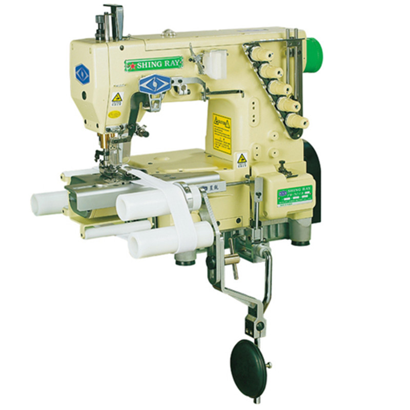 星锐fw787f横筒型高速三针自动剪线绷缝机 工业缝纫机