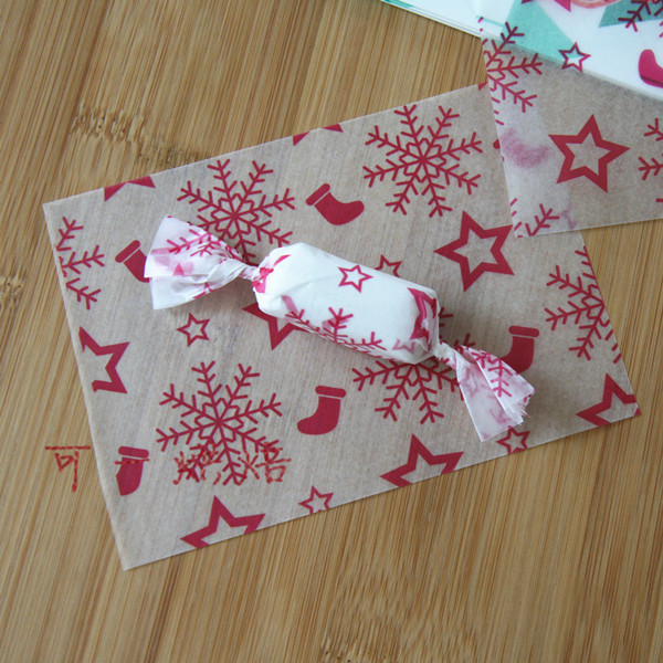 100张批发牛轧糖纸包装纸糖果纸包装蜡纸