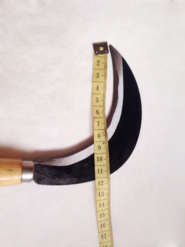 农用镰刀 短柄木柄割草刀小镰刀265mm宽背镰刀百年龙缎厂家直销