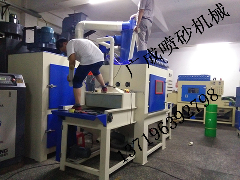 瓷砖自动喷砂机厂家供应背景墙瓷砖喷砂机 玻璃自动喷砂机喷丸机