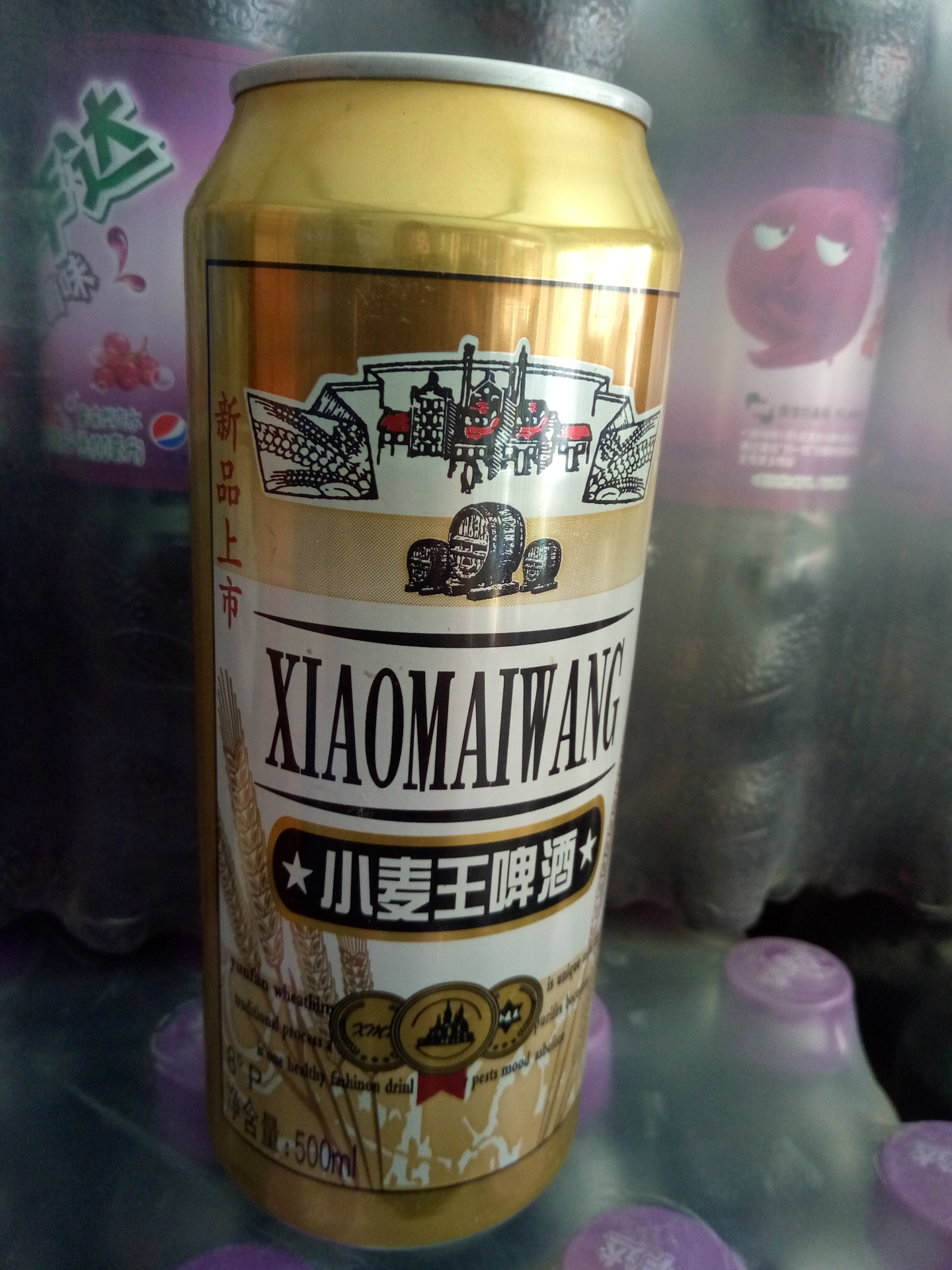 夜场供应商超供应青岛青克金黄色小麦王啤酒500mlx1