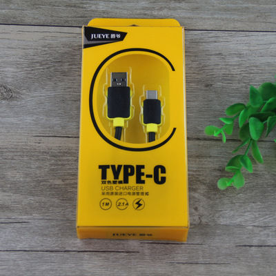 厂家现货直销爵爷j-v004手机数据线0d4.5/1m type-c乐视线批发