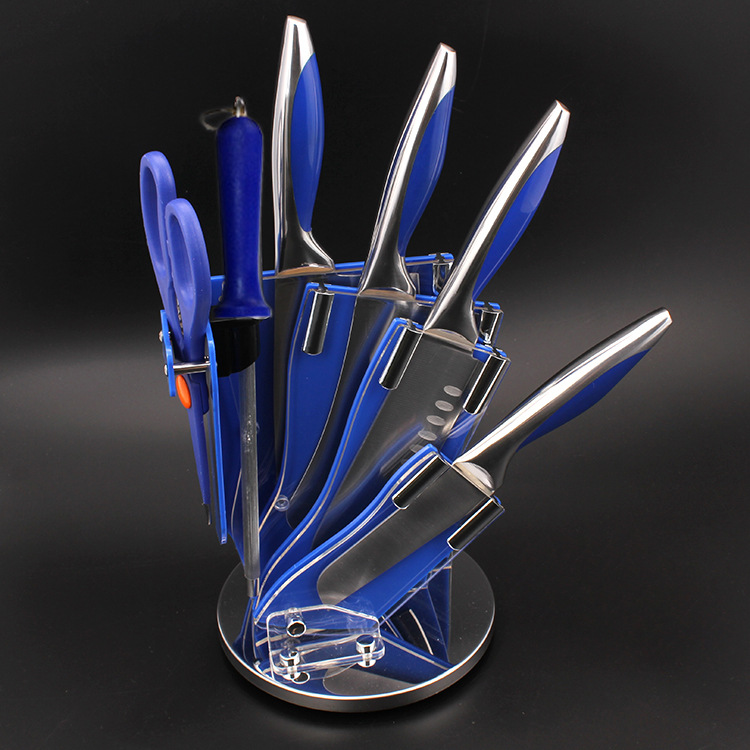 新款 不锈钢蓝宝石七件套 厨房套刀 厨用刀 刀具 批发 厂家直销