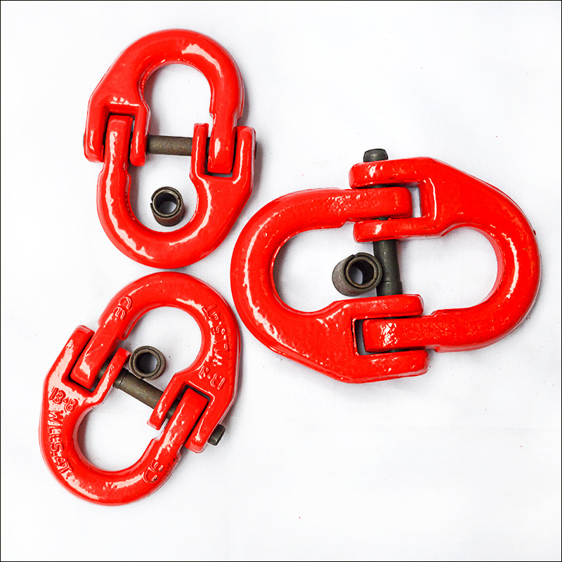 厂家直销蝴蝶扣链条连接器链扣国标美式环眼吊钩大开口钩 双扣环