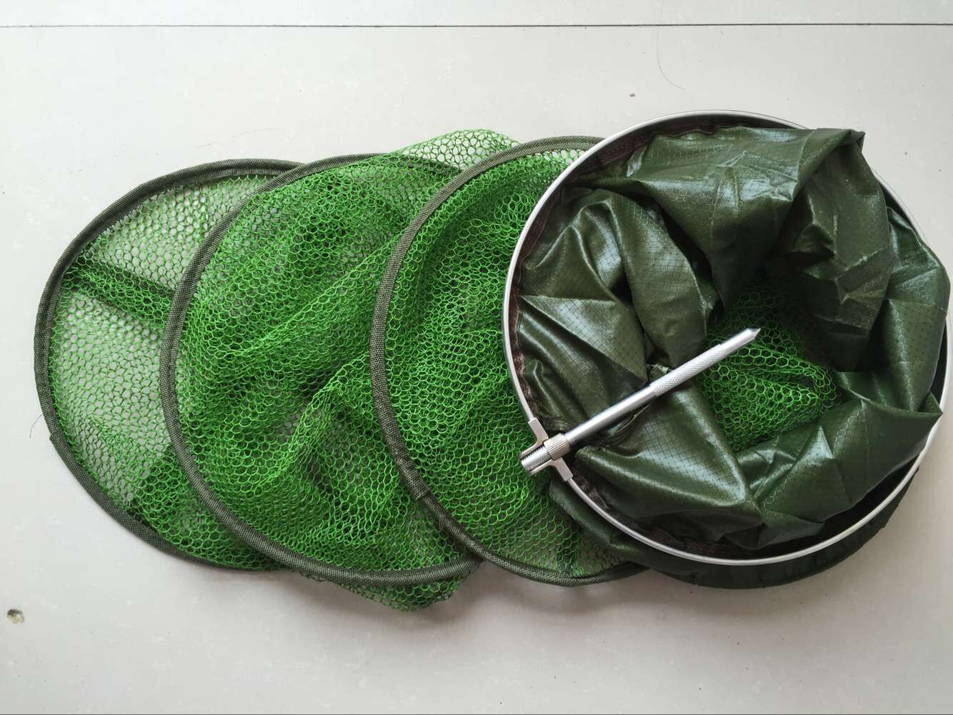 不锈钢双圈鱼护 万向定位 渔网 涂胶防挂渔护 渔具批发